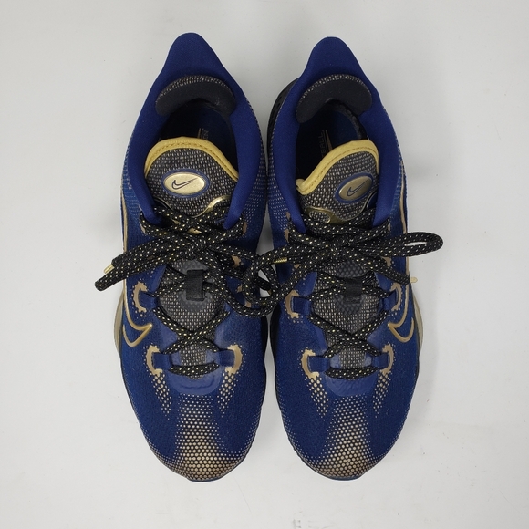 Nike Air Zoom BB NXT Blue Metallic Gold Size 8.5 - Picture 3 of 8